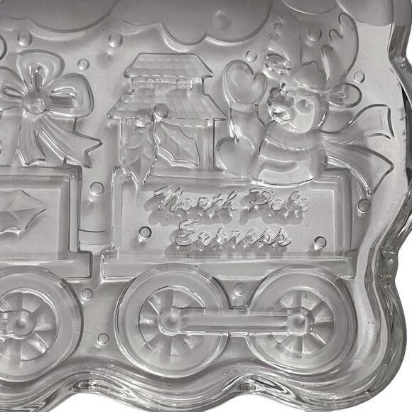Gorham Crystal Train Server Lenox Germany Holiday Traditions North Pole Express - Picture 3 of 10